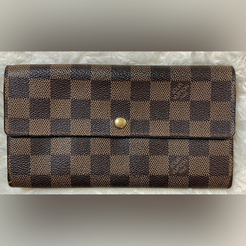 Louis Vuitton wallet long brown damier